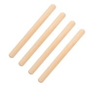 HEMOTON 4pcs Boys and Girls Rhythm Sticks Percussion Instrument Set Smooth Wooden Music Sticks for Teaching Musical Rhythms and Creativity for Birthdays and Christmas