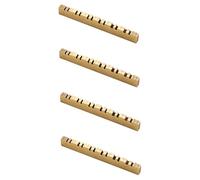 HEMOTON 4pcs Brass Stringed Instrument Bridge Nut for String Upper Nuts Essential String Accessories for Guitar Bridge and Stringed Instrument Supplies