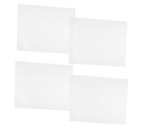 HEMOTON 4pcs Cat Litter Box Splash Guard Transparent Urine Shield Panels Thickened Enclosure for Open Top Litter Pans Easy Install Pee Protector for Small Cats and Kittens