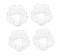 HEMOTON 4pcs Child Proof Gas Stove Knob Covers Oven Safety Dial Protection Guards Prevent Gas Leakage Easy for Adults Plastic Door Knob Covers for Child and PET Safety