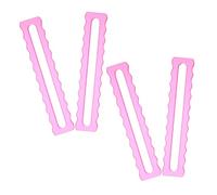 HEMOTON 4pcs Clear Acrylic Mahjong Rules Assistant for Beginners Bright Scalloped Line Guide Marker for Accurate Tile Alignment Instant Rule Reference and Festival Family Game Use