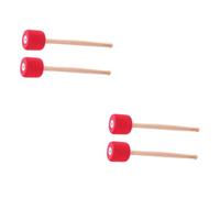HEMOTON 4pcs Drum Sticks Stainless Steel Drumsticks for Percussion Instrument Music Performance Drum Tools