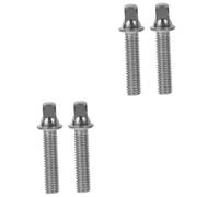 HEMOTON 4pcs Drum Tension Screws Washers Stainless Steel Fasteners for Snare and Bass Drums Essential Accessories for Musicians