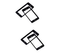 HEMOTON 4pcs Flat Double Coil Pickup Ring Humbucker Frame for Electric Guitar Pickup Mounting Ring for Guitar Accessories