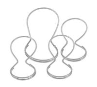 HEMOTON 4pcs Guitar Pick Finger Tips Metal Thumb Picks Adjustable for Non-slip Design