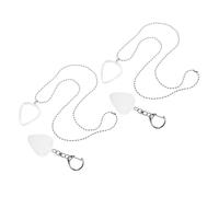 HEMOTON 4pcs Guitar Pick Holder Case Set with Heart-Shaped Keychains and Necklaces Standard Size Guitar Picks Storage Organizer