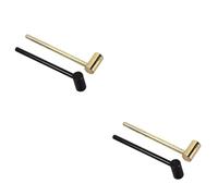 HEMOTON 4pcs Guitar Truss Rod Box Wrench Inner Diameter Metal Spanner Tool for Electronic Guitar Maintenance Black Repair Accessory