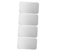 HEMOTON 4Pcs Hamster Cooling Mat Durable Aluminium Ice Bed for Rabbits Smooth Surface Pet Cooling Pad Quick Temperature Reduction for Animals