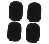 HEMOTON 4pcs Handheld Microphone Windscreen Sponge Cover Washable Mic Cover for Sm7b Pga27 Sm27