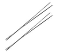 HEMOTON 4pcs Heavy Duty Iron Foosball Rods Replacement for Foosball Table, Silver Metal Poles with Stability Feature, Great Table Football Supply for Home and Game Room