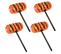 HEMOTON 4Pcs Inflatable Hammer for Fun Party Props Interactive Mallets for Birthday Celebrations Easy Inflate for Parent Engagement and Festive Gatherings