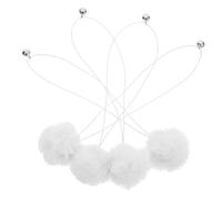 HEMOTON 4pcs Interactive Cat Balls Toy Bell Crinkle Balls for Cat Trees Speedy Tail