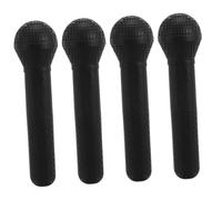 HEMOTON 4pcs Kids Toy Microphone Prop Simulation Speech Mics Role Play Microphone Pretend Toy for Birthday Party Karaoke Performance Stage Play