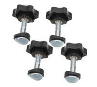 HEMOTON 4pcs Lawn Mower Handle Knob and Bolt Set Corrosion-resistant Nut and Screw Replacement Accessories for Lawnmower Push Sweeper Weather-resistant Components with Precision