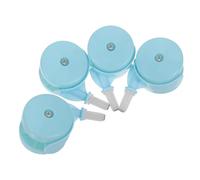 HEMOTON 4pcs Learning Walk Wheels with Universal Stem Mount Casters, Plastic Replacement Wheels for Stroller and Furniture, Silent Operation and Strong Durability for Indoor Use