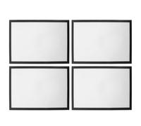 HEMOTON 4pcs Magnetic Diamond Art Picture Frames with Self-adhesive Backing, Pvc Material, Easy Photo Replacement and Wall-friendly Design, for Bedroom and Personal Spaces Decoration