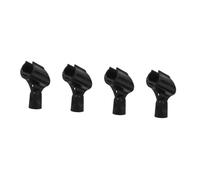 HEMOTON 4pcs Microphone Clip Mic Stand Clip for Microphone Holders U Type and Wireless Mic Stable Accessories