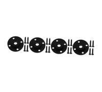 HEMOTON 4pcs Microphone Wall Mount Flange Mount Holder for Streaming Mic Mic Stand Wall Bracket Microphone Suspension Rack for Studio Use