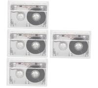 HEMOTON 4pcs Mini Tape Handcraft Blank Cassette Tape Cassette Decor Wall Blank Cassette Ornament Cassette Tape Wall Decor Wall Cassette Ornament DIY Cassette Tape Blank Cassette Adornment