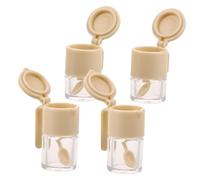 HEMOTON 4Pcs Miniature Dollhouse Seasoning Jars and Condiment Containers for Kitchen Decor Space Saving Design for Compact Dollhouse Setups