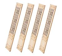 HEMOTON 4pcs Miniature Wooden Folding Screen Room Divider Vintage Chinese Furniture for Dollhouses Sand Tray Models and Micro Landscapes