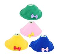 HEMOTON 4pcs Parrot Biting Collar Protective Cone for Bird Wound Healing Elizabeth Neck Cone for Lovebirds Cockatiels and Budgies