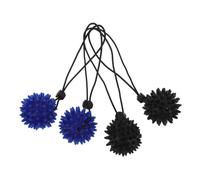 HEMOTON 4pcs PVC Hand Exercise Balls with Spiky Thorn Massage Strength Trainer for Hand Strengthening and Stress Relief Portable Squeezers for Therapy