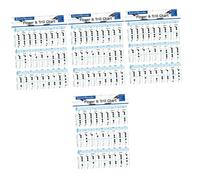 HEMOTON 4pcs Recorder Practice Finger Chart Flute Chord Chart Clarinet Note Chord Poster for Students Music Recorder Learning Guide
