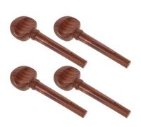 HEMOTON 4pcs Rosewood Violin Tuning Pegs Set Violin Tuning Pegs Replacement for String Instrument Parts and Fiddles