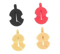 HEMOTON 4pcs Rubber Violin Mute Practice Violin Silencers Fiddles Mute Devices for Beginner Full