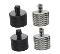 HEMOTON 4Pcs Screw Thread Adapter for Microphone Stand and Tripod, 1/4 Inch to 5/8 Inch, Aluminium Alloy, Easy to Use and Precision Crafted, for Camera Accessories