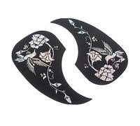 HEMOTON 4pcs Self-adhesive Guitar Pickguards Drop Shaped Stickers for Acoustic Guitars Easy to Install Water for Decoration