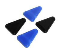 HEMOTON 4pcs Silicone Meditation Tuning Fork Holder Black Blue Sound Therapy Base Stability Tool Portable Support for Sound Healing