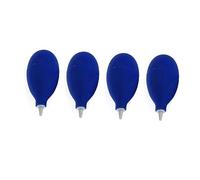 HEMOTON 4pcs Silicone Suction Cleaning Tool Dust Blowing Ball Set for Photography Equipment Maintenance Blue