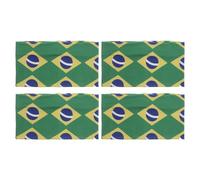 HEMOTON 4pcs Soccer Headbands for Women, Comfortable Fit Polyester Wide Hair Bands with Patriotic Country Flag Design, Portable Sports Hair Accessories for Casual and Sports Use