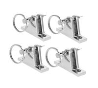 HEMOTON 4pcs Stainless Steel Bimini Top Hardware with Ring Tongue Pin Mount for Sunshade Canopy Quick Installation for Boat Yacht and Kayak Accessories
