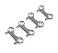 HEMOTON 4pcs Stainless Steel Boat Gas Cap Key Corrosion Resistant Fuel Tank Tool for Yacht Deck Filler Replacement Compact and Accessory for Secure Fuel and Water Tank Operation