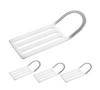 HEMOTON 4pcs Stainless Steel Diving Buckle Heavy Duty D Ring for Scuba Diving and Outdoor Gear Corrosion Resistant Webbing Clips with Smooth Finish for Secure Fit and Durability