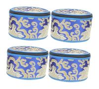 HEMOTON 4pcs Tibetan Singing Bowl Case Small Storage Bag for Buddha Sound Bowl Yoga Matters