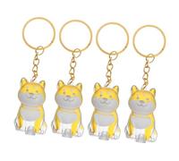 HEMOTON 4pcs Transparent Dog Hair Collector Keychain Charm with Memorial Storage Box Pet Hair Keepsake Holder for Cherished Memories and Everyday Use