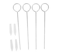 HEMOTON 4pcs Treble Mute Stick with Round Handle Metal Piano Repair Tool for Precise Middle Voice Mute Clamp Durable Piano Tuning Accessory for Treble and Weak Tone Calibration