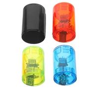 HEMOTON 4pcs Ukulele Finger Shaker Set Plastic Music Shakers Iron Beads and Cloth for Musicians the Go Adds Variety of Rhythms and Pleasant Sound for Guitar and Banjo