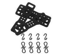 HEMOTON 4pcs Universal Bike Elastic Band with S Hook for Tail Lights