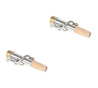 HEMOTON 4pcs Vintage Saxophone Neck Curved and Straight Necks for Alto Saxophone Professional Sax Accessories Cork Lightweight and Portable for Musicians