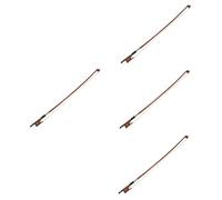 HEMOTON 4pcs Violin Bow for Beginners Horsetail Hair for Student Practice Comfortable Feel Accessory for Enjoying Violin Music