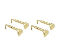 HEMOTON 4pcs Violin Chin Rest Screws Clamp for Violins Easy Installation Accessory Elegant Gold Finish