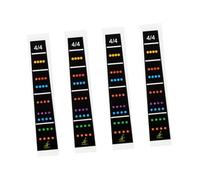 HEMOTON 4pcs Violin Finger Guide Chart Fret Guide Label for Fingerboard Violin Fretboard Marker Sticker for Beginners for Learning Notes
