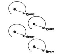 HEMOTON 4pcs Wired Headset Microphone with Over-ear Omnidirectional Condenser Mic, Noise Cancelling Wired Headsets for Singing, Teaching, Coaching, and Conference Use, Black