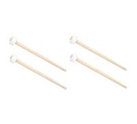 HEMOTON 4pcs Wooden Gong Mallets Head for Percussion Use for Gong Playing Includes Wood Hammers