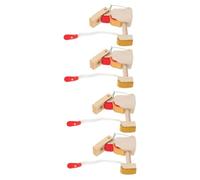 HEMOTON 4pcs Wooden Piano Hammer Butts for Vertical Piano Repair Easy to Install Replacement Parts for Professional and Beginner Pianists Khaki